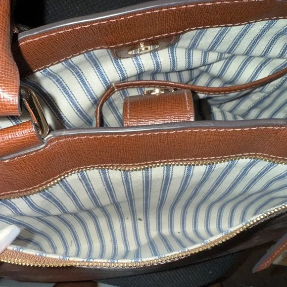 Dooney & Bourke Brown Leather Tote - Picture 16 of 16